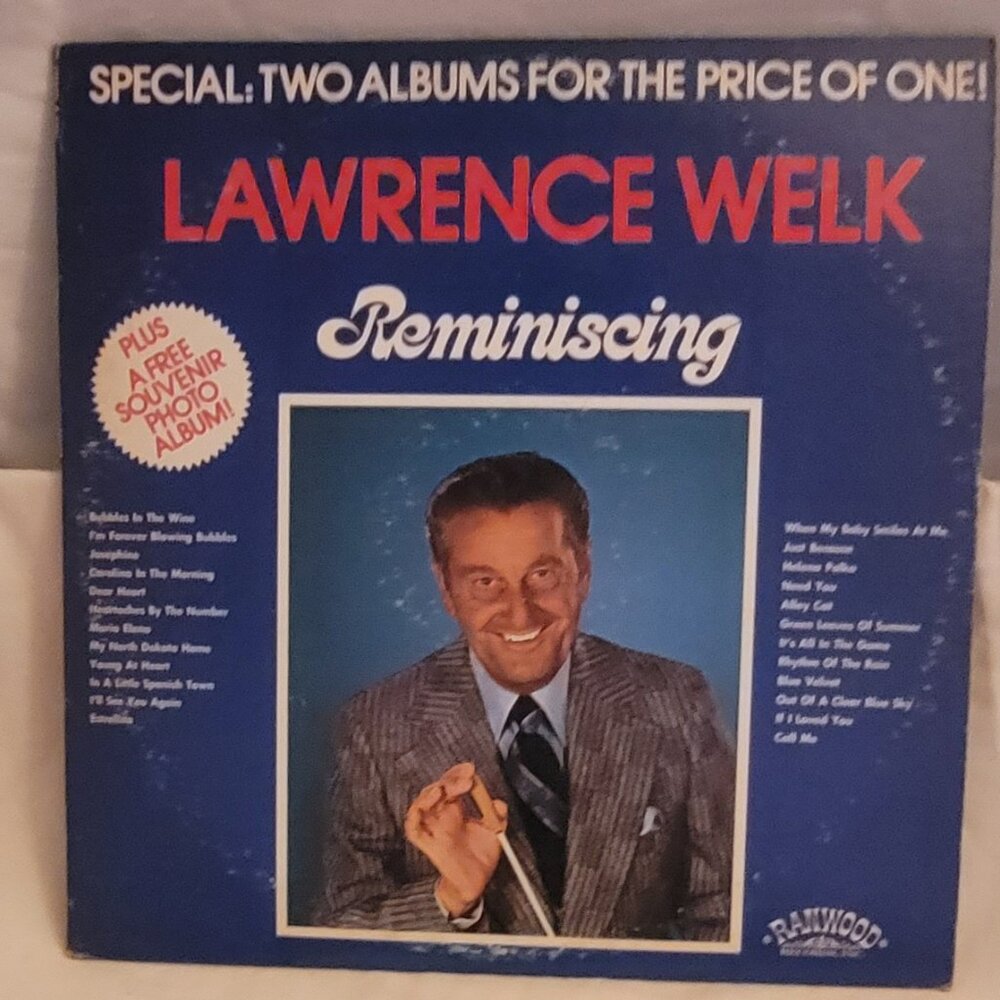 Lawrence Welk ‎& His Orchestra Reminiscing: 2 record collection 33 1/2 Vinyl